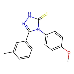 4-(4-methoxyphenyl)-5-(3-methylphenyl)-4H-1,2,4-triazole-3-thiol structure