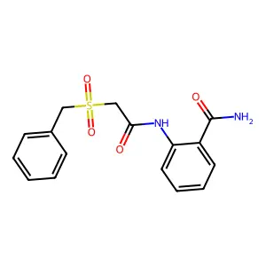 2-{[(Benzylsulfonyl)acetyl]amino}benzamide structure