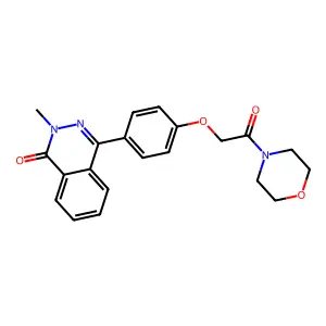 2-Methyl-4-[4-(2-morpholin-4-yl-2-oxoethoxy)phenyl]phthalazin-1-one structure
