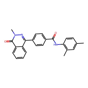 N-(2,4-dimethylphenyl)-4-(3-methyl-4-oxophthalazin-1-yl)benzamide structure