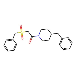 1-(4-Benzylpiperidin-1-yl)-2-benzylsulfonylethanone structure