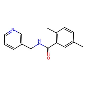 2,5-dimethyl-N-(pyridin-3-ylmethyl)benzamide structure