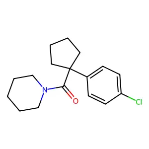 [1-(4-Chlorophenyl)cyclopentyl]-piperidin-1-ylmethanone structure