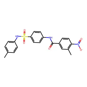 3-methyl-N-[4-[(4-methylphenyl)sulfamoyl]phenyl]-4-nitrobenzamide structure