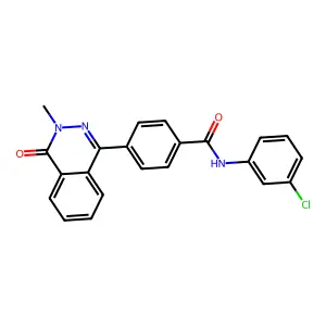 N-(3-chlorophenyl)-4-(3-methyl-4-oxophthalazin-1-yl)benzamide structure