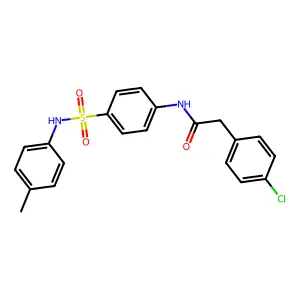 2-(4-chlorophenyl)-N-[4-[(4-methylphenyl)sulfamoyl]phenyl]acetamide structure