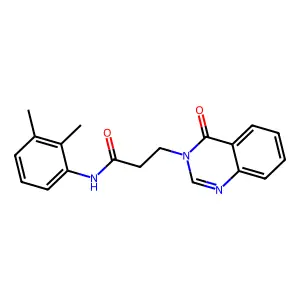 N-(2,3-dimethylphenyl)-3-(4-oxoquinazolin-3-yl)propanamide structure