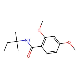 2,4-dimethoxy-N-(2-methylbutan-2-yl)benzamide structure