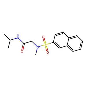 2-[methyl(naphthalen-2-ylsulfonyl)amino]-N-propan-2-ylacetamide structure
