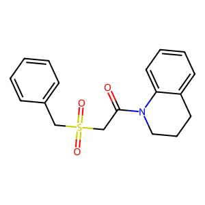 2-(benzylsulfonyl)-1-(3,4-dihydroquinolin-1(2H)-yl)ethanone structure