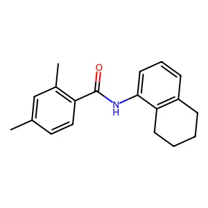 2,4-dimethyl-N-(5,6,7,8-tetrahydronaphthalen-1-yl)benzamide structure
