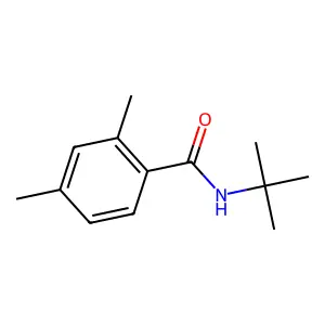 N-tert-butyl-2,4-dimethylbenzamide structure