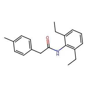 N-(2,6-diethylphenyl)-2-(4-methylphenyl)acetamide structure
