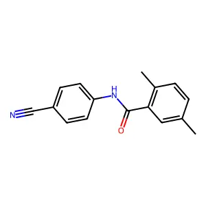 N-(4-cyanophenyl)-2,5-dimethylbenzamide structure