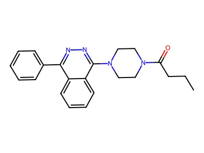 1-[4-(4-Phenylphthalazin-1-yl)piperazin-1-yl]butan-1-one structure