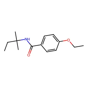 4-ethoxy-N-(2-methylbutan-2-yl)benzamide structure