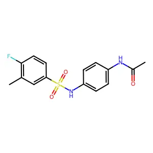 N-[4-[(4-fluoro-3-methylphenyl)sulfonylamino]phenyl]acetamide structure