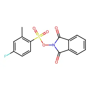1,3-Dioxoisoindolin-2-yl 4-fluoro-2-methylbenzenesulfonate structure