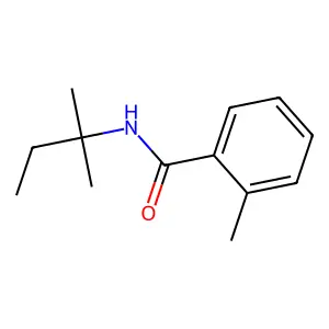 2-methyl-N-(2-methylbutan-2-yl)benzamide structure