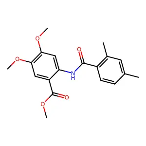 Methyl 2-{[(2,4-dimethylphenyl)carbonyl]amino}-4,5-dimethoxybenzoate structure