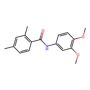 N-(3,4-dimethoxyphenyl)-2,4-dimethylbenzamide structure