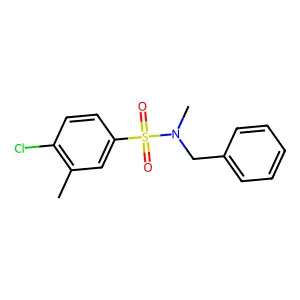 N-benzyl-4-chloro-N,3-dimethylbenzenesulfonamide structure