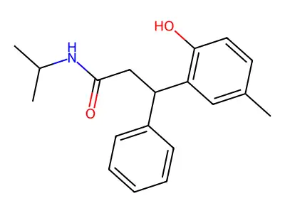 3-(2-hydroxy-5-methylphenyl)-N-isopropyl-3-phenylpropanamide structure