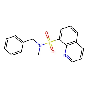 N-benzyl-N-methylquinoline-8-sulfonamide structure