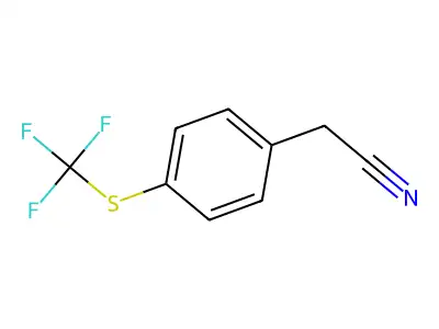 4-(Trifluoromethylthio)phenylacetonitrile structure