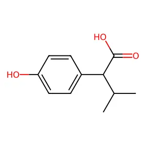 2-(4-Hydroxyphenyl)-3-methylbutyric acid structure