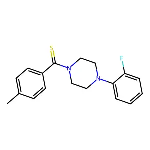 [4-(2-Fluorophenyl)piperazin-1-yl](4-methylphenyl)methanethione structure