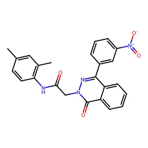 N-(2,4-dimethylphenyl)-2-[4-(3-nitrophenyl)-1-oxophthalazin-2-yl]acetamide structure