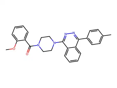 (2-Methoxyphenyl)-[4-[4-(4-methylphenyl)phthalazin-1-yl]piperazin-1-yl]methanone structure