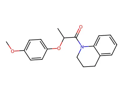 1-(3,4-dihydroquinolin-1(2H)-yl)-2-(4-methoxyphenoxy)propan-1-one structure