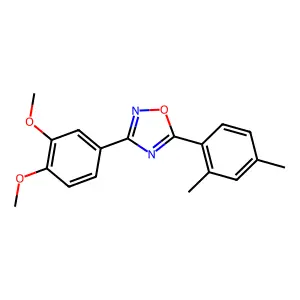 3-(3,4-Dimethoxyphenyl)-5-(2,4-dimethylphenyl)-1,2,4-oxadiazole structure
