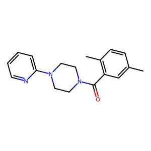 (2,5-Dimethylphenyl)-(4-pyridin-2-ylpiperazin-1-yl)methanone structure