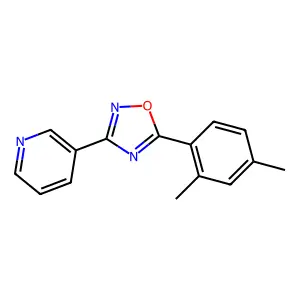 3-[5-(2,4-Dimethylphenyl)-1,2,4-oxadiazol-3-yl]pyridine structure