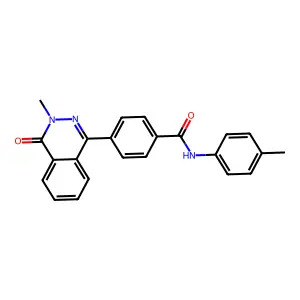 4-(3-methyl-4-oxophthalazin-1-yl)-N-(4-methylphenyl)benzamide structure