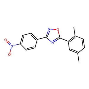 5-(2,5-Dimethylphenyl)-3-(4-nitrophenyl)-1,2,4-oxadiazole structure