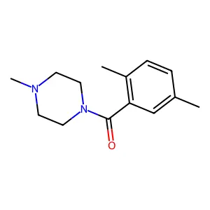 (2,5-Dimethylphenyl)(4-methylpiperazin-1-yl)methanone structure