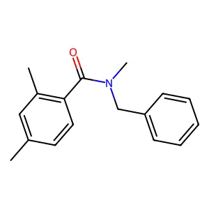 N-benzyl-N,2,4-trimethylbenzamide structure
