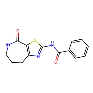 N-(4-oxo-5,6,7,8-tetrahydro-[1,3]thiazolo[5,4-c]azepin-2-yl)benzamide structure