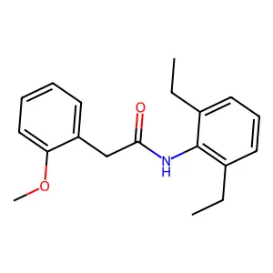 N-(2,6-diethylphenyl)-2-(2-methoxyphenyl)acetamide structure