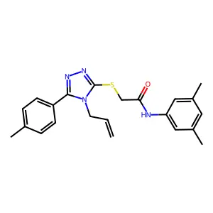 C22H24N4OS structure