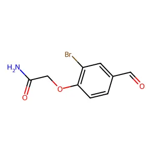 2-(2-Bromo-4-formylphenoxy)acetamide structure