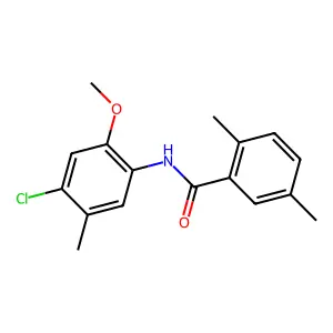 N-(4-chloro-2-methoxy-5-methylphenyl)-2,5-dimethylbenzamide structure