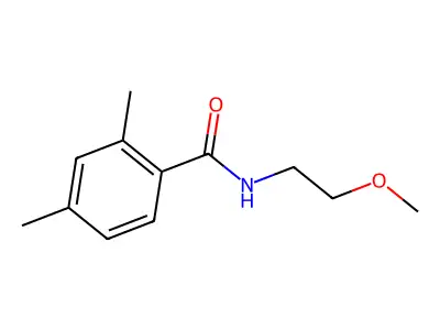 N-(2-methoxyethyl)-2,4-dimethylbenzamide structure