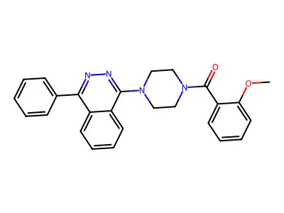 (2-Methoxyphenyl)-[4-(4-phenylphthalazin-1-yl)piperazin-1-yl]methanone structure