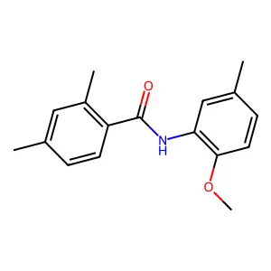 N-(2-methoxy-5-methylphenyl)-2,4-dimethylbenzamide structure