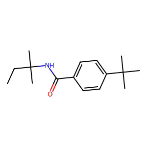 4-tert-butyl-N-(2-methylbutan-2-yl)benzamide structure
